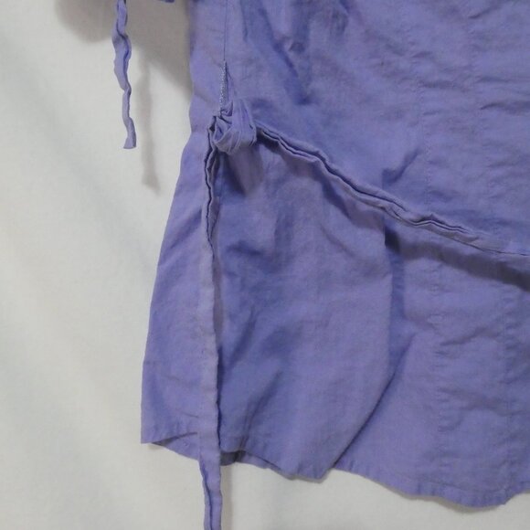 Unbranded | P2P 14 inches measured | Chic Purple V-Neck Button-Up Shirt - Picture 12 of 14